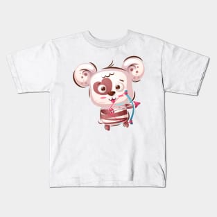 Naughty Cupid panda Kids T-Shirt